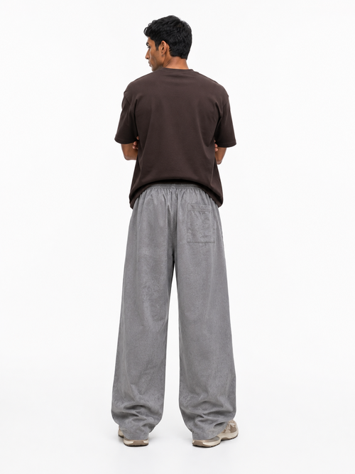 Acid Wash Wide Leg Pants – Grey