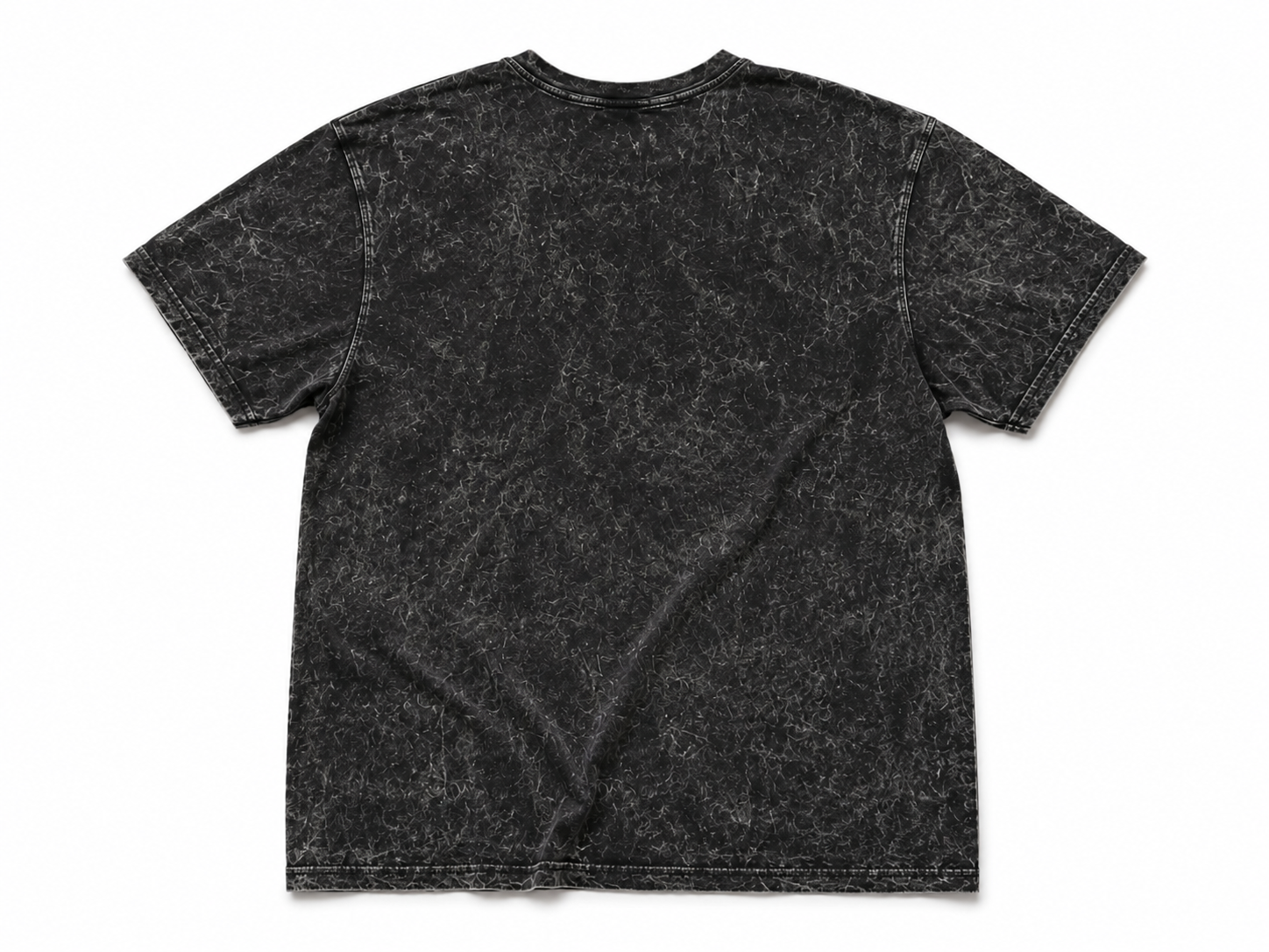 Marvel Logo Acid Wash Oversized T-Shirt - Black