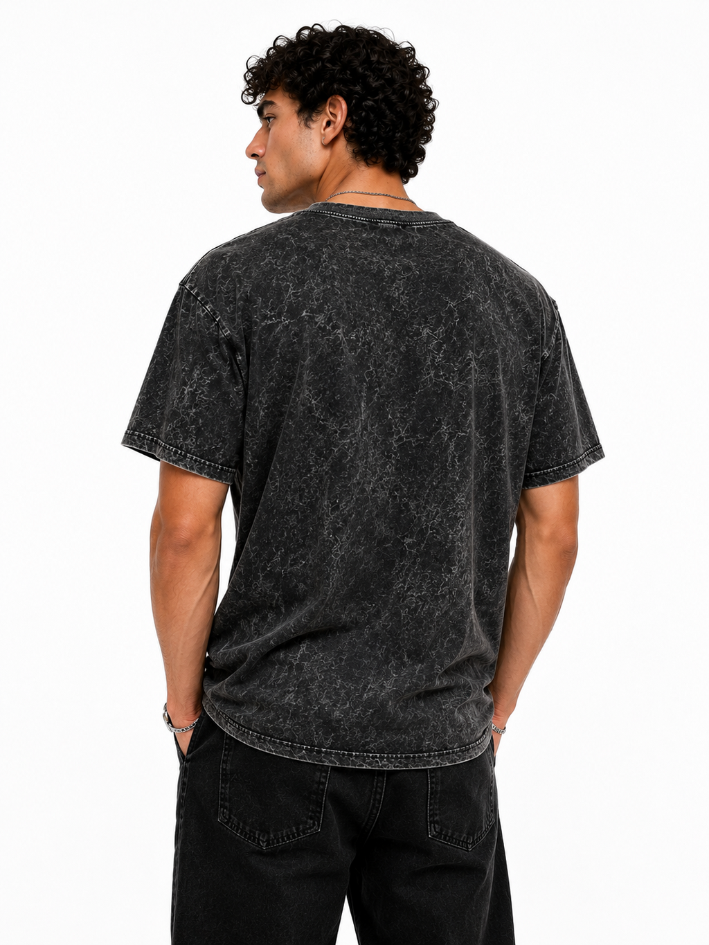 Nirvana In Utero Acid Wash Oversized T-Shirt - Black