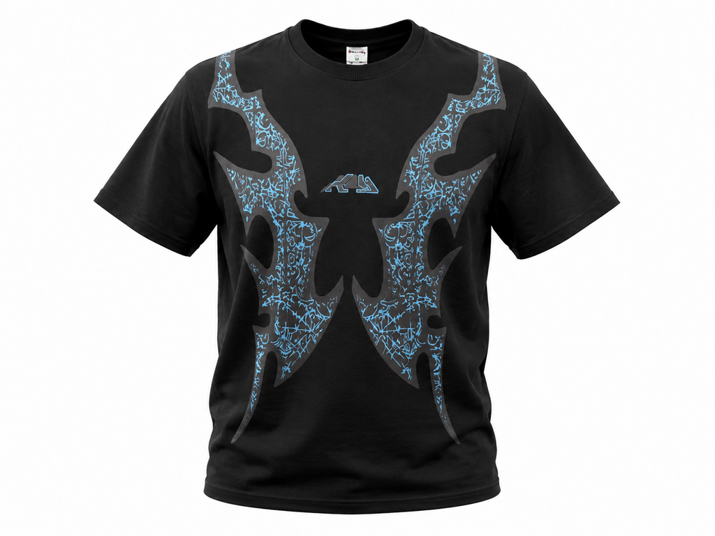 Electric Wings Graphic Tee - Black