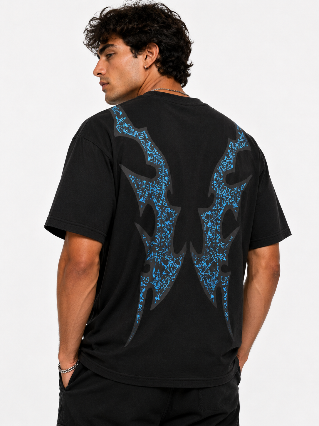 Electric Wings Graphic Tee - Black