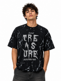 Treasure Graphic Tee - Marble Wash Black