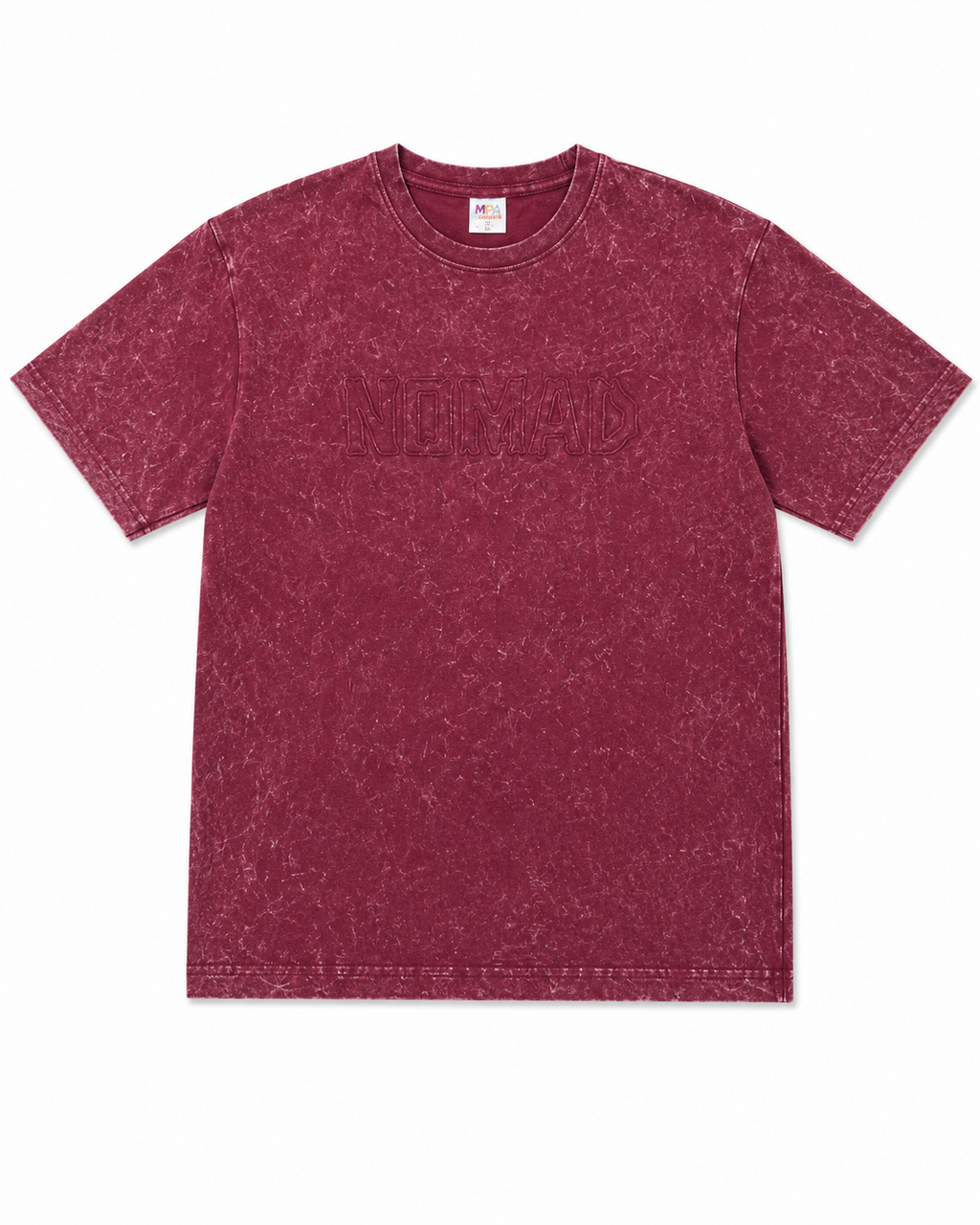 Nomad Tonal Embossed Tee - Maroon