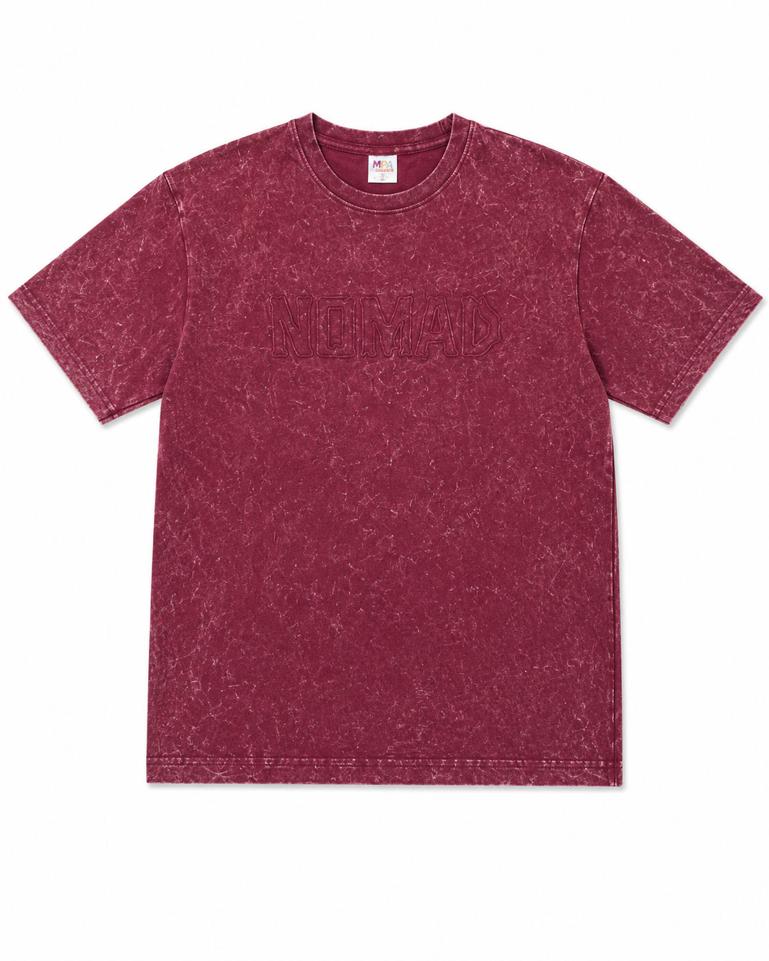 Nomad Tonal Embossed Tee - Maroon