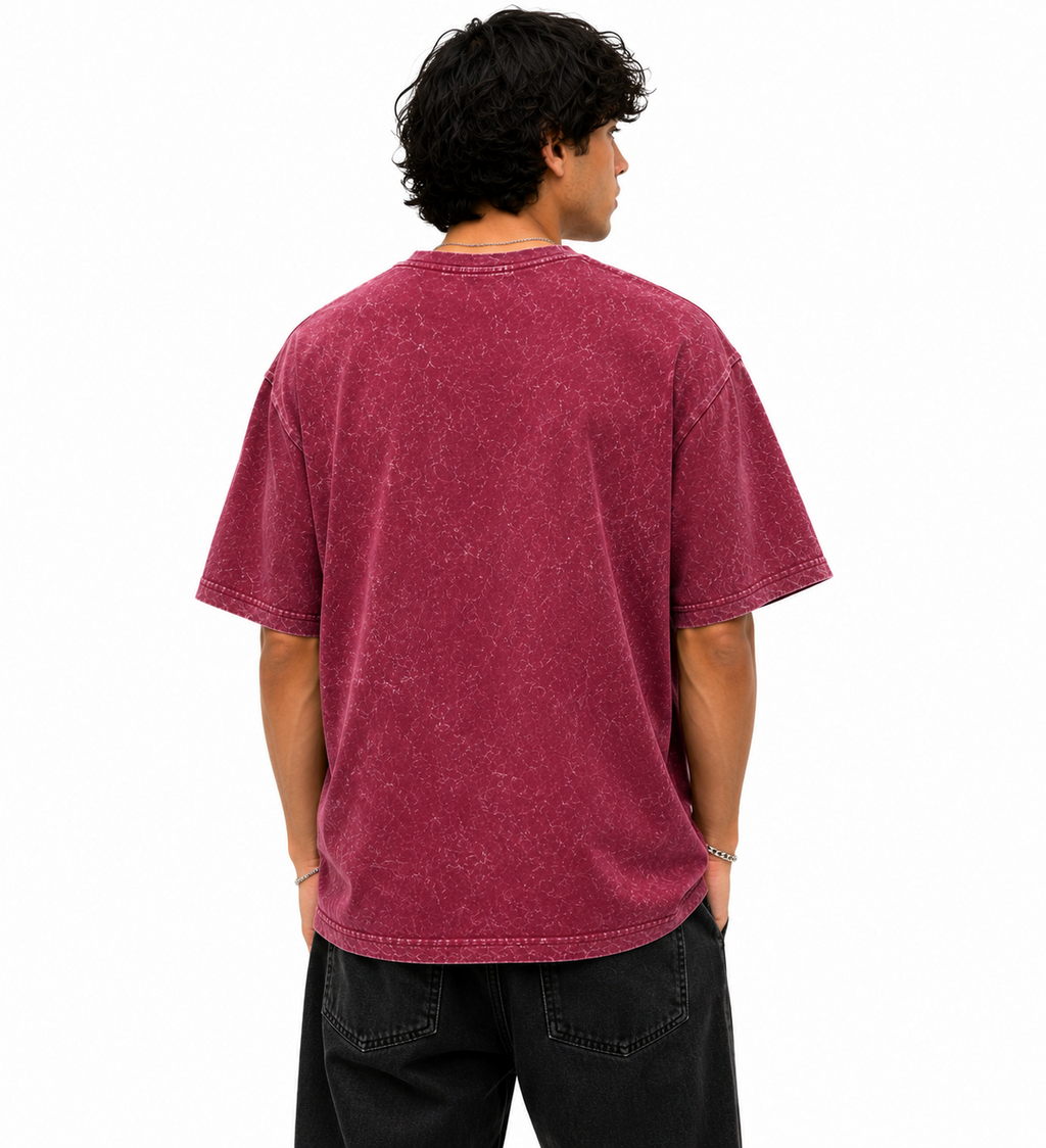 Nomad Tonal Embossed Tee - Maroon