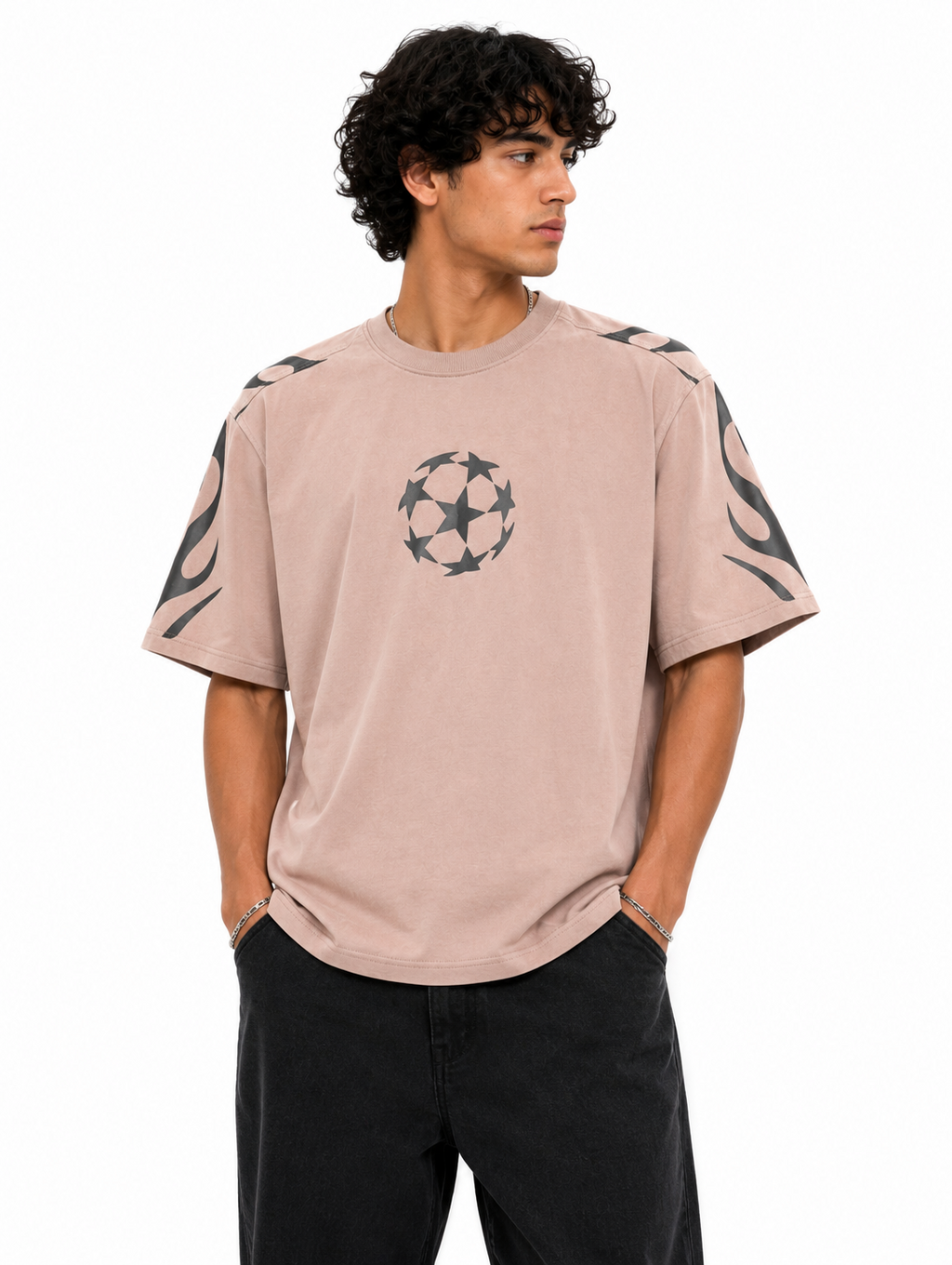 Star Graphic Tee - Dusty Pink