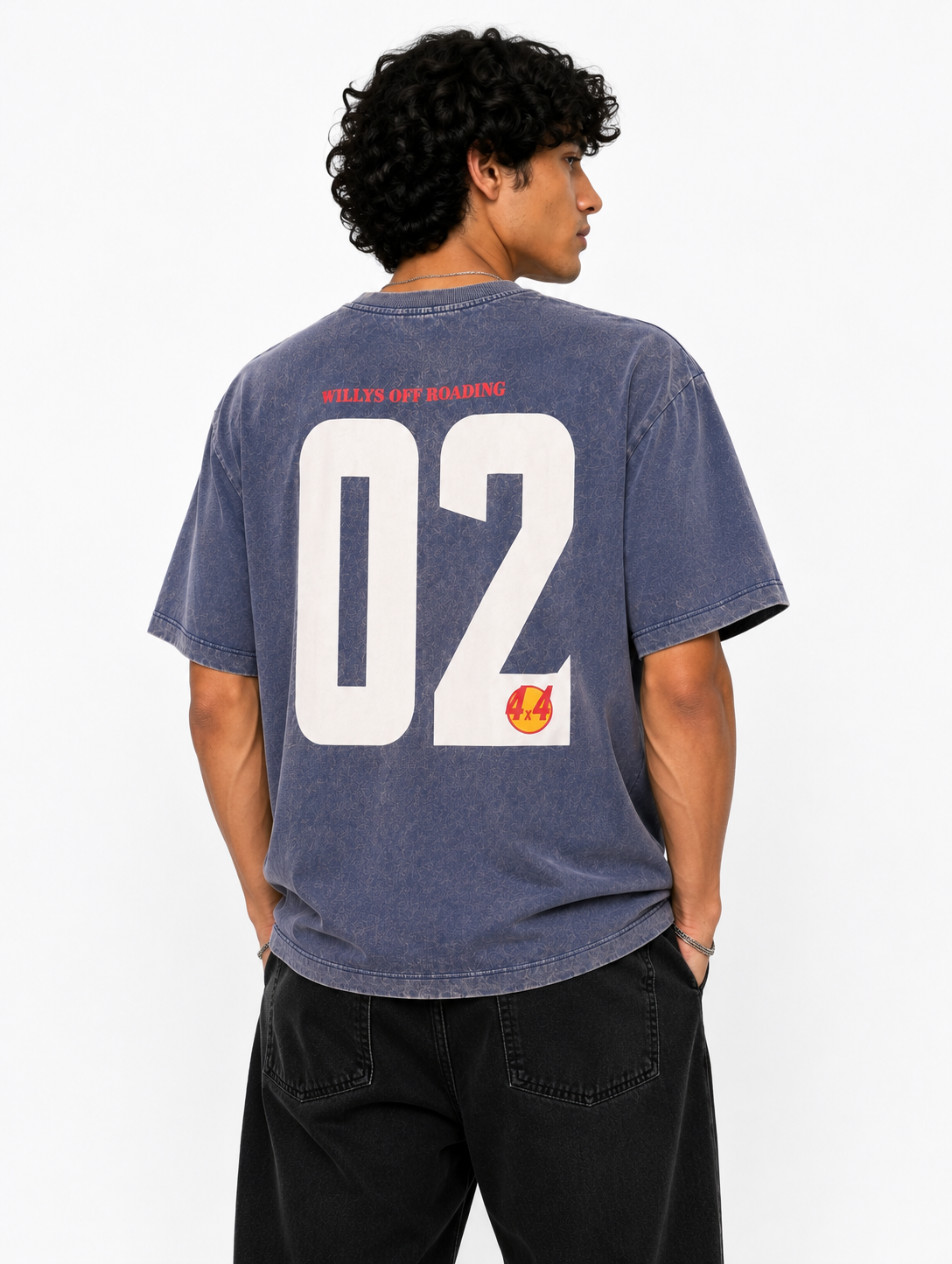Mechanic Raceway Graphic Tee - Blue Grey
