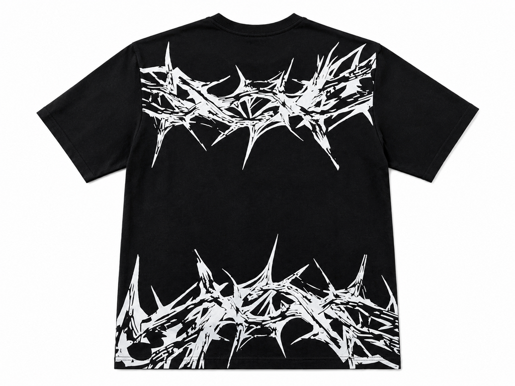 Thorn Crown Graphic Tee - Black