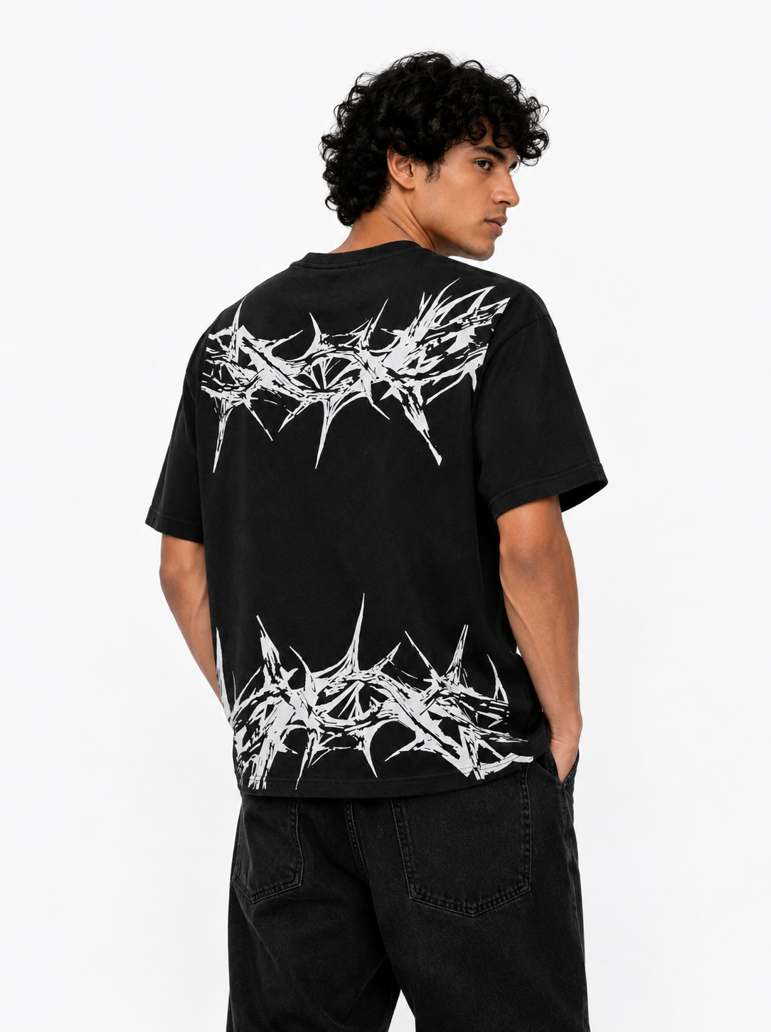 Thorn Crown Graphic Tee - Black