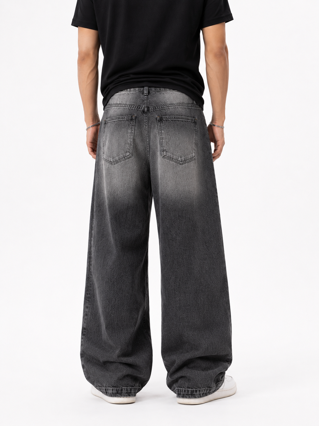 Ice Wash Oversized Denim