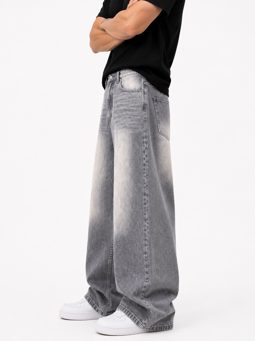 Shadow Fade Wide Leg Denim