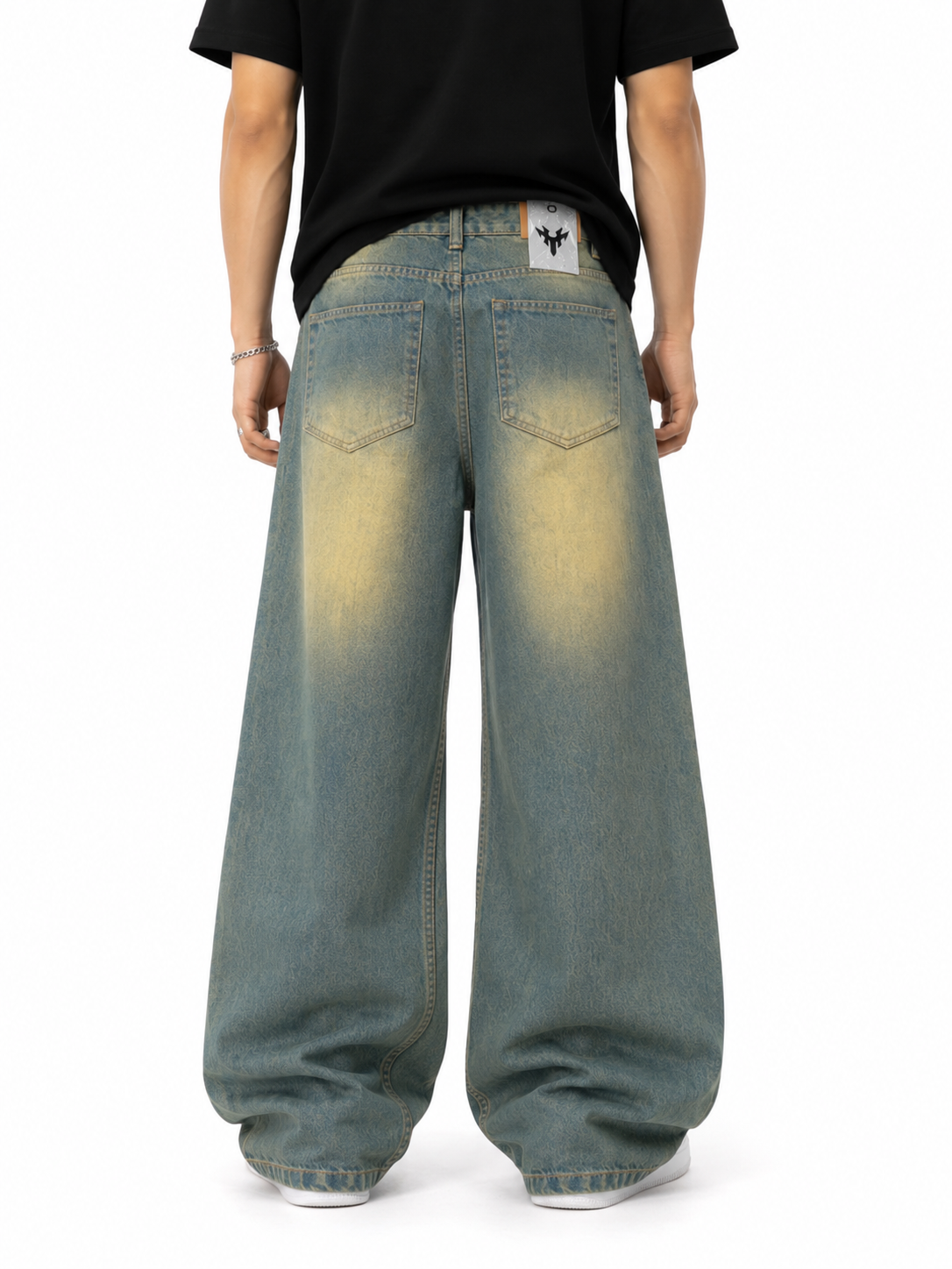 Vintage Olive Wide Denim