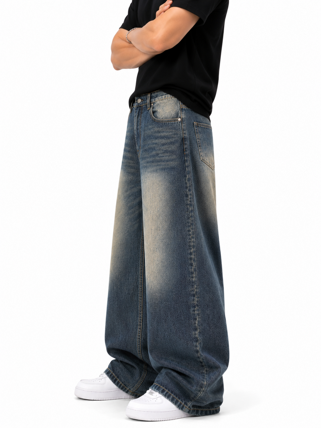 Frost Grey Baggy Jeans