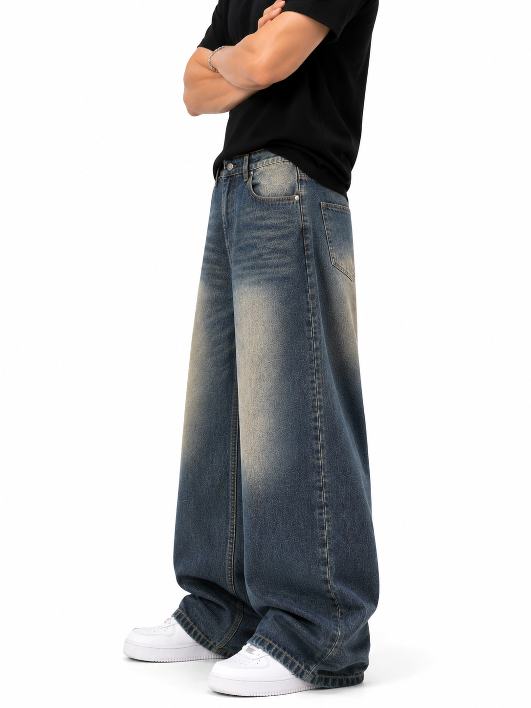 Frost Grey Baggy Jeans