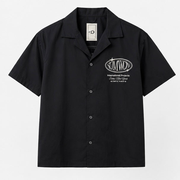 Oval Logo Graphic Camp Shirt