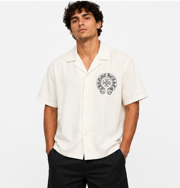 Horseshoe Emblem Camp Shirt